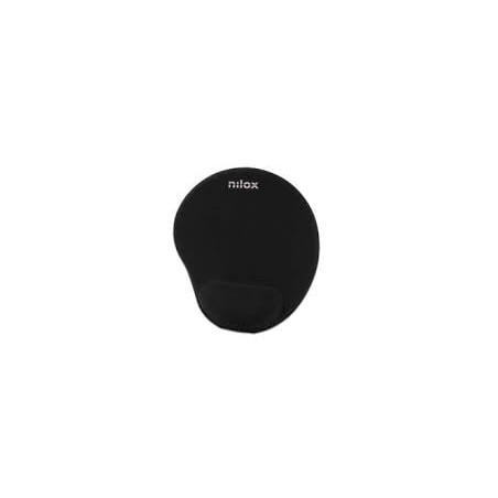 Mousepad nilox ergonomico nero [nxmpe01]