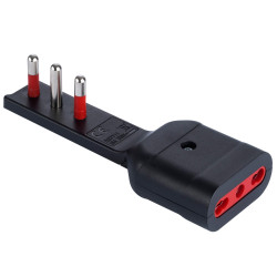 Spina triplo rosi extrapiatto salvaspazio extra flat spina e presa