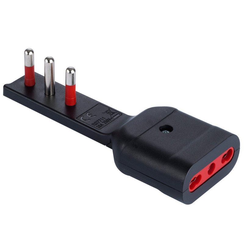 Spina triplo rosi extrapiatto salvaspazio extra flat spina e presa