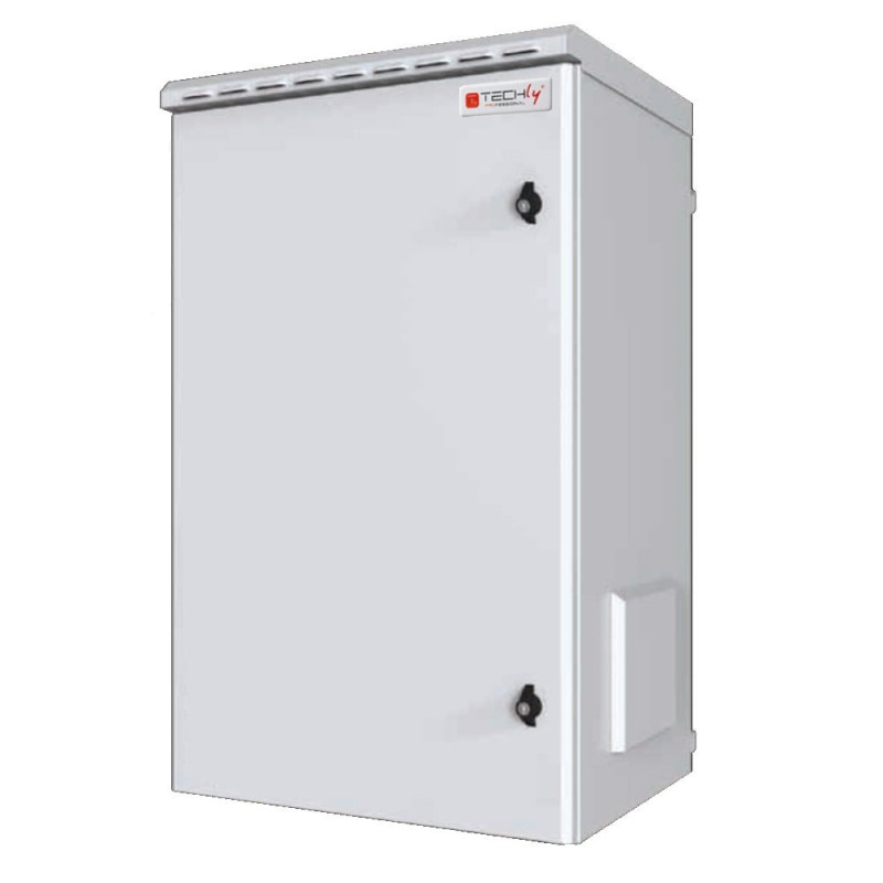 Armadio rack techly 19'' 7u ip55 450mm grigio