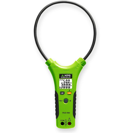 Pinza amperometrica kps flessibile con bluetooth ac 3000a/nero/verde