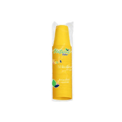 Bicchiere biodegradabili natural bibo 200cc 50pz giallo [5588903]