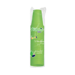 Bicchiere biodegradabili natural bibo 200cc 50pz verde [5588908]