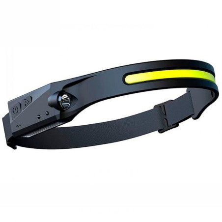 Lampada frontale velamp bowie led ricaricabile 2in1 con sensore di