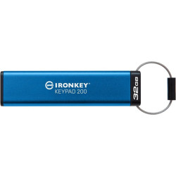 Pen drive 32gb kingston ironkey keypad 200 usb 3.2 gen1 aes 256bit