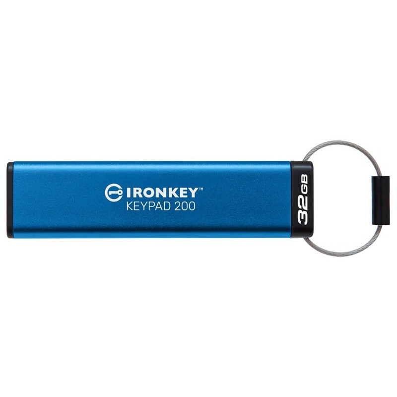 Pen drive 32gb kingston ironkey keypad 200 usb 3.2 gen1 aes 256bit