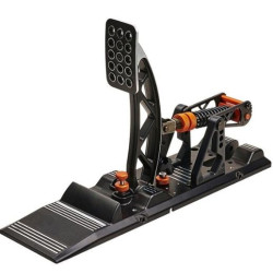 Pedeliera asetek acceleratore invicta clutch system nero/arancione