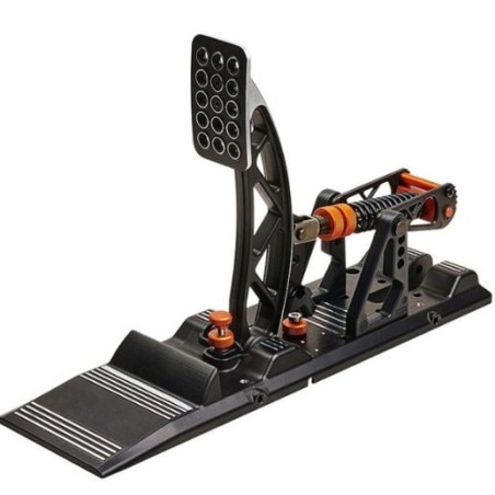 Pedeliera asetek acceleratore invicta clutch system nero/arancione