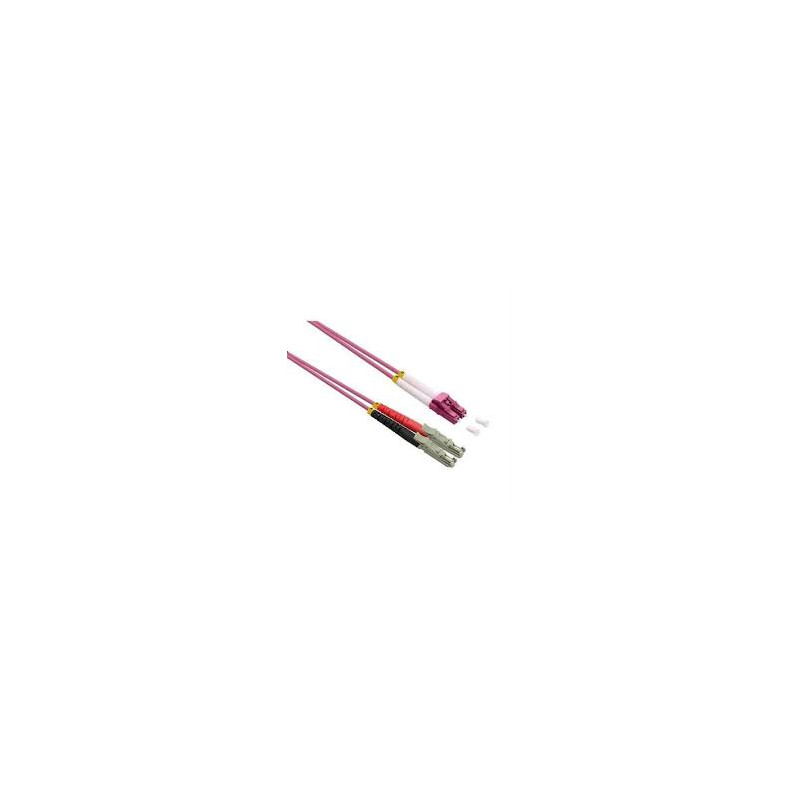 Cavo in fibra ottica nilox om4 5m rosa [nx090604136]