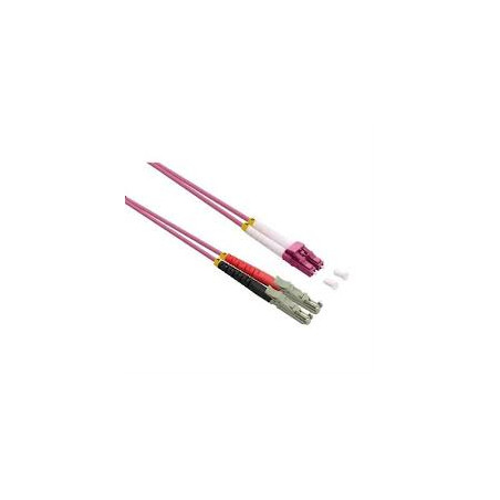 Cavo in fibra ottica nilox om4 5m rosa [nx090604136]