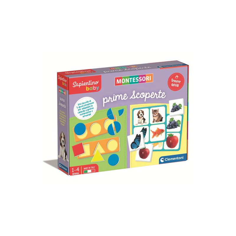 Gioco educativo clementoni montessori sapientino baby prime scoperte