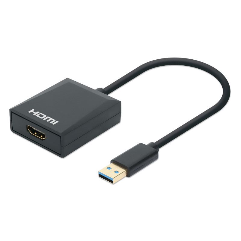 Adattatore hdmi manhattan da usb-a full hd 1080p nero