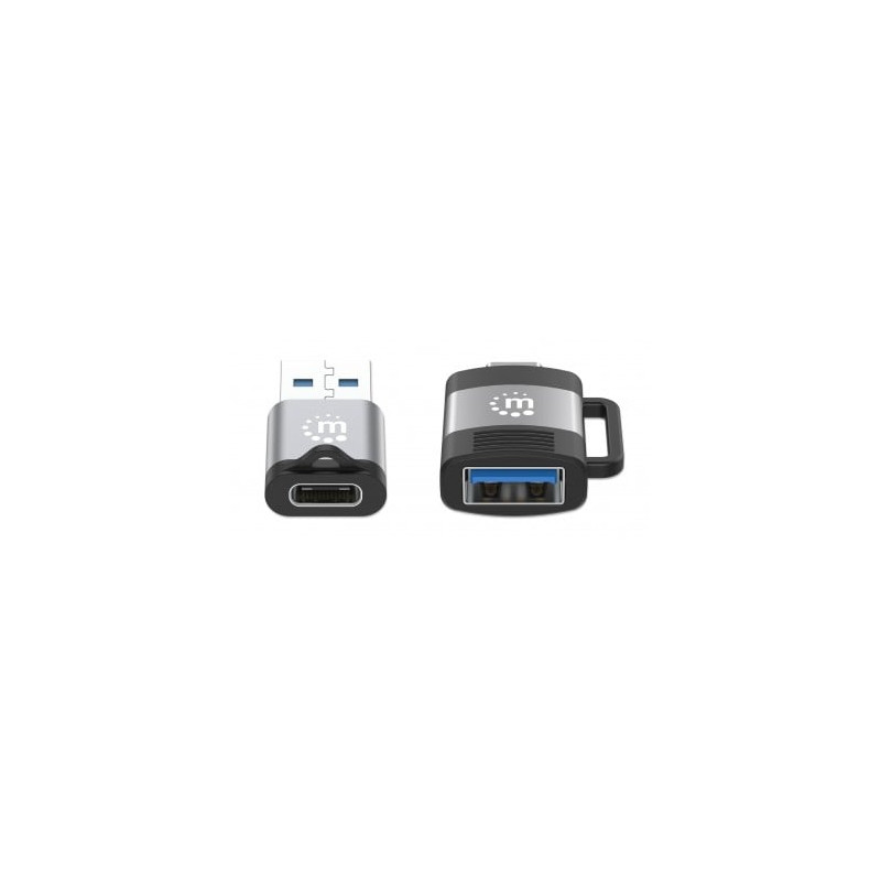 Set 2 adattatori manhattan usb-a o usb-c ad una porta usb-a
