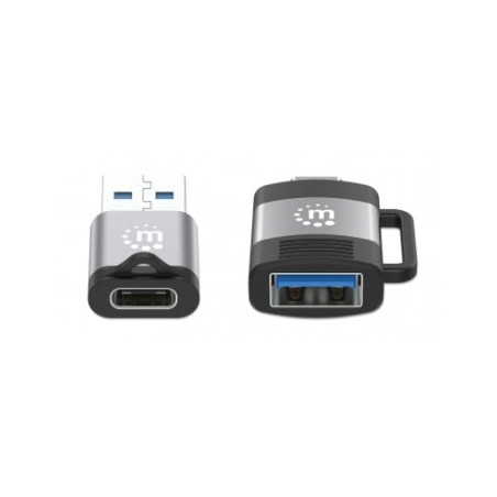 Set 2 adattatori manhattan usb-a o usb-c ad una porta usb-a