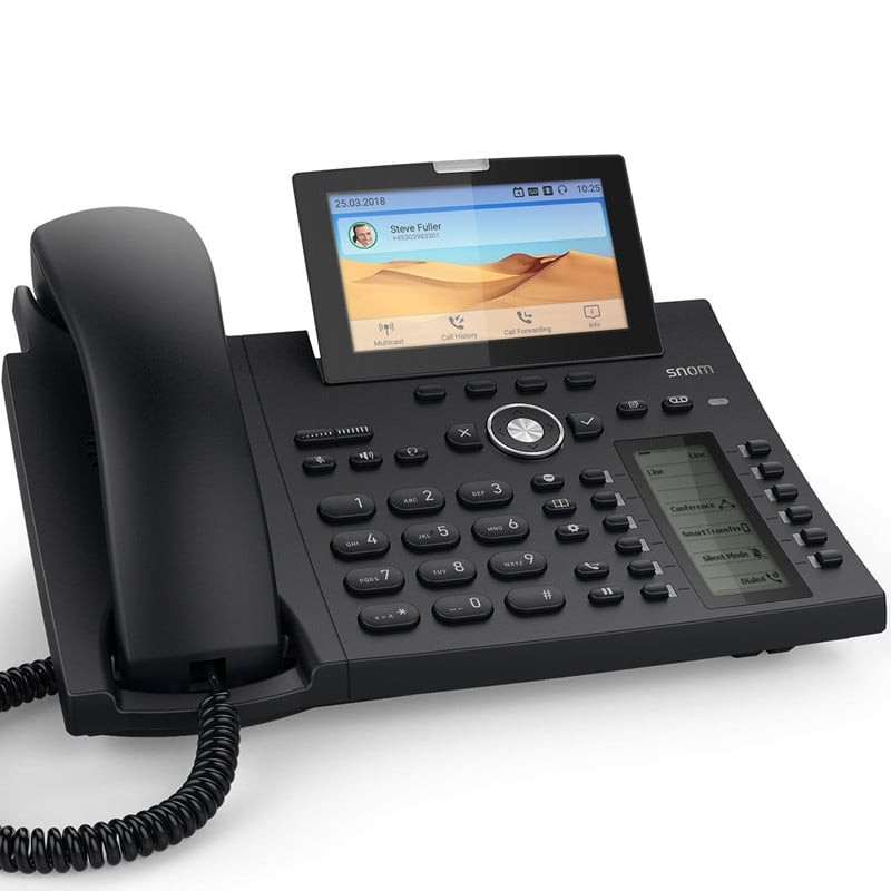 Telefono voip snom d385n nero [4600]