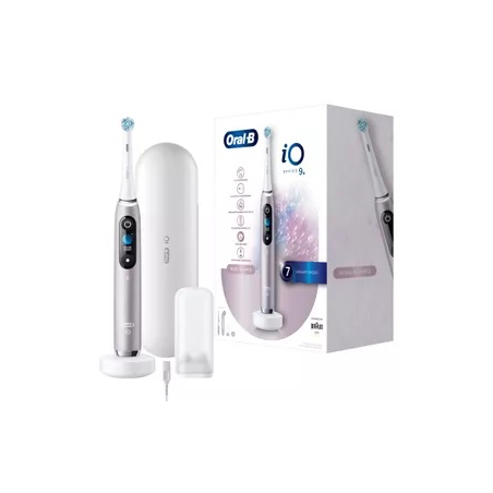 Spazzolino elettrico braun oral-b io series 9n quarzo-rosa