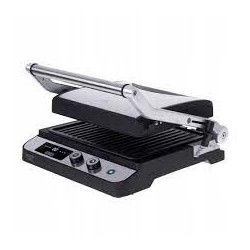 Grill elettrico adler con display a led 2in1 3000w nero/argento [ad