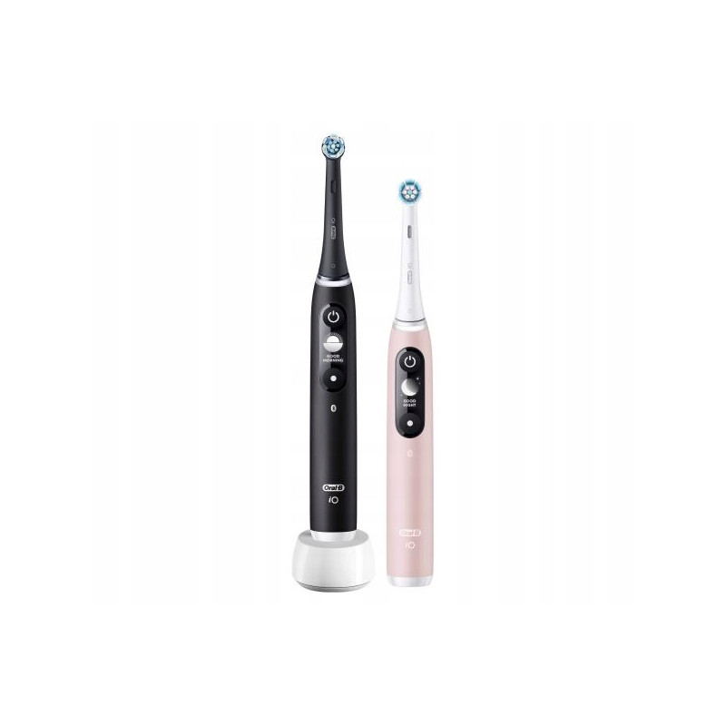 Spazzolino elettrico oral-b io series 6 duo nero-rosa [io