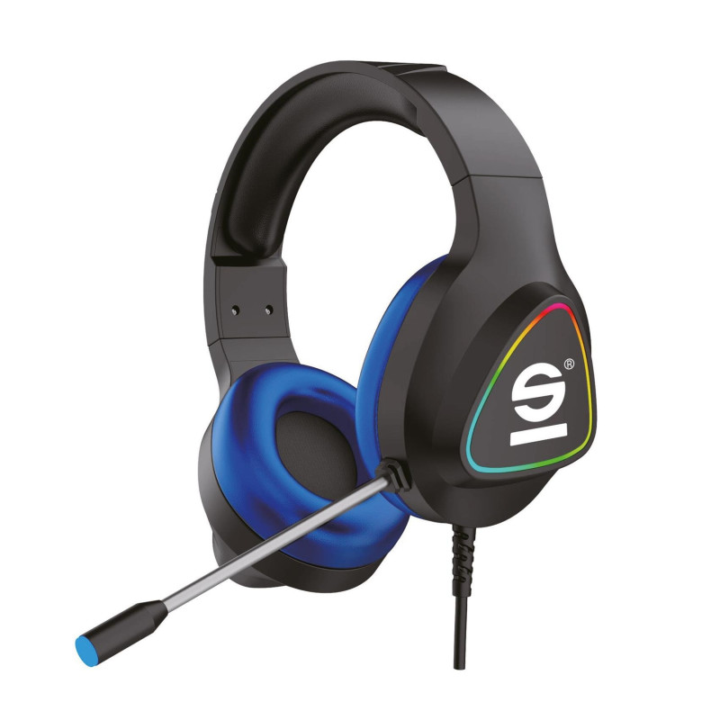Cuffie gaming celly sparco headphone pro 3.5mm rgb/usb-a hazard