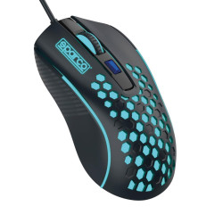 Mouse celly cablato sparco mouse rgb/usb-a hive nero [spmouse]