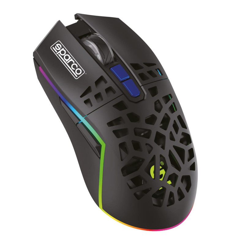 Mouse celly wireless sparco wlmouse rgb/usb-a clutch nero [spwmouse]