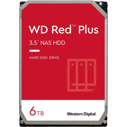Hard disk 3.5" 6tb western digital red plus 256mb rosso [wd60efpx]