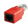 Adattatore rete goobay rj45 cat5 1xm 1xf rosso [68912]