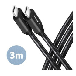 Cavo usb axagon micro-usb a usb-c 3.2 3m nero [bucm3-cm30ab]