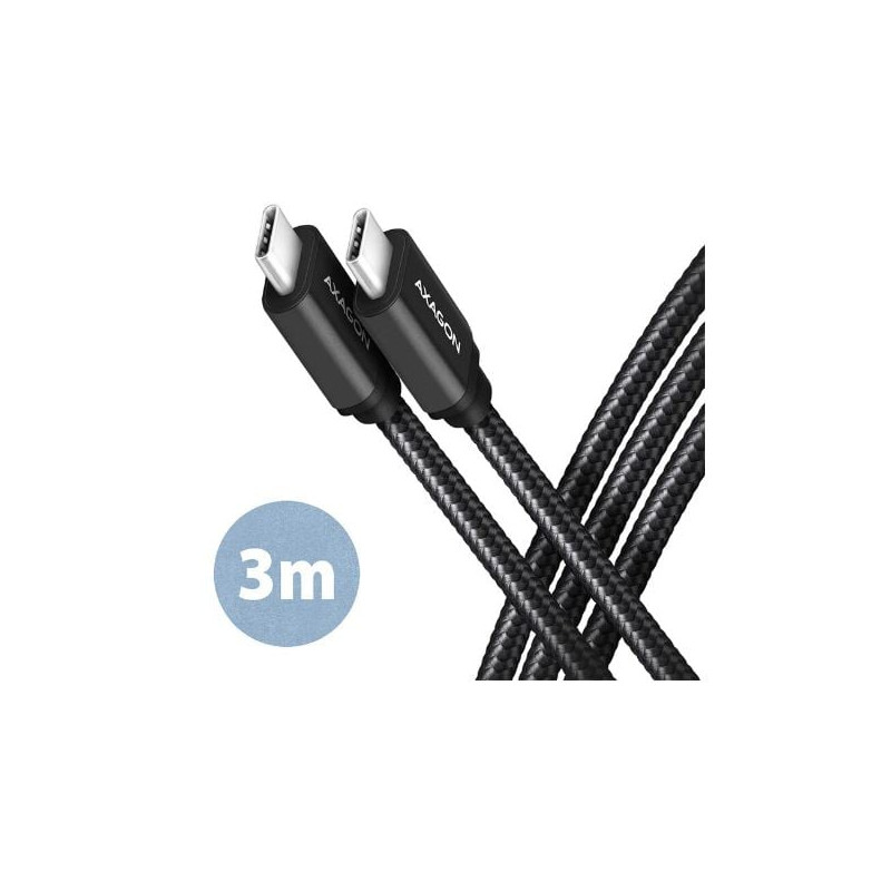 Cavo usb axagon micro-usb a usb-c 3.2 3m nero [bucm3-cm30ab]