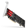 Controller pci ssd axagon pcem2-nd pcie 2x nvme m.2 [pcem2-nd]