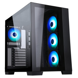 Case itek dark cave rgb atx/micro atx/mini-itx nero [itgcadcagb]