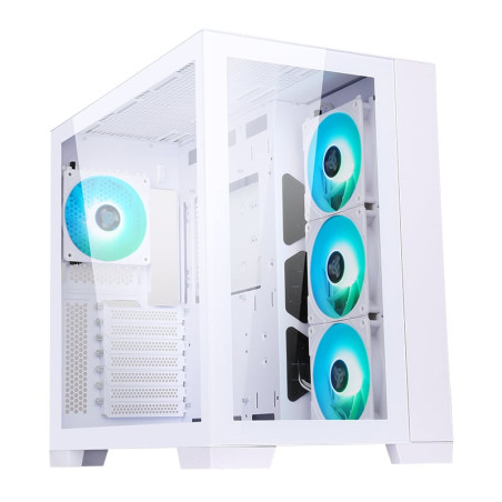 Case itek dark cave argb atx/micro atx/mini-itx bianco [itgcadcagw]