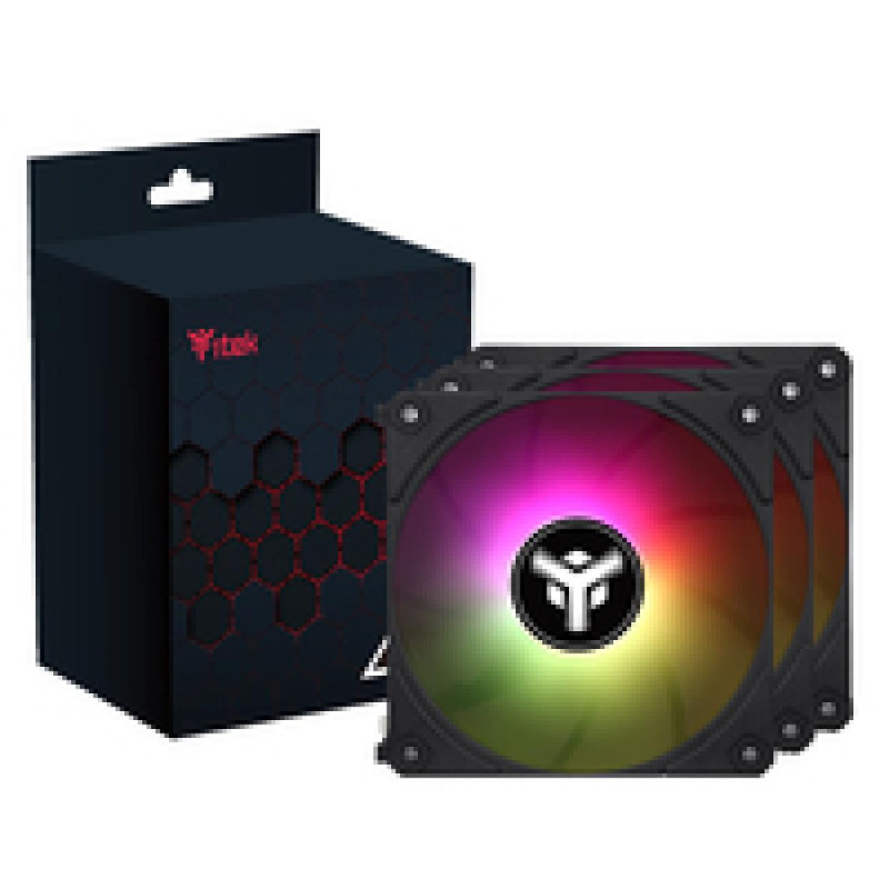 Ventole 120x120 itek uw12 argb nero 3pz [itcfak3uw12b]