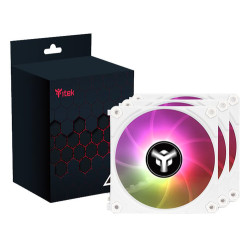 Ventole 120x120 itek uw12 argb bianco 3pz [itcfak3uw12w]
