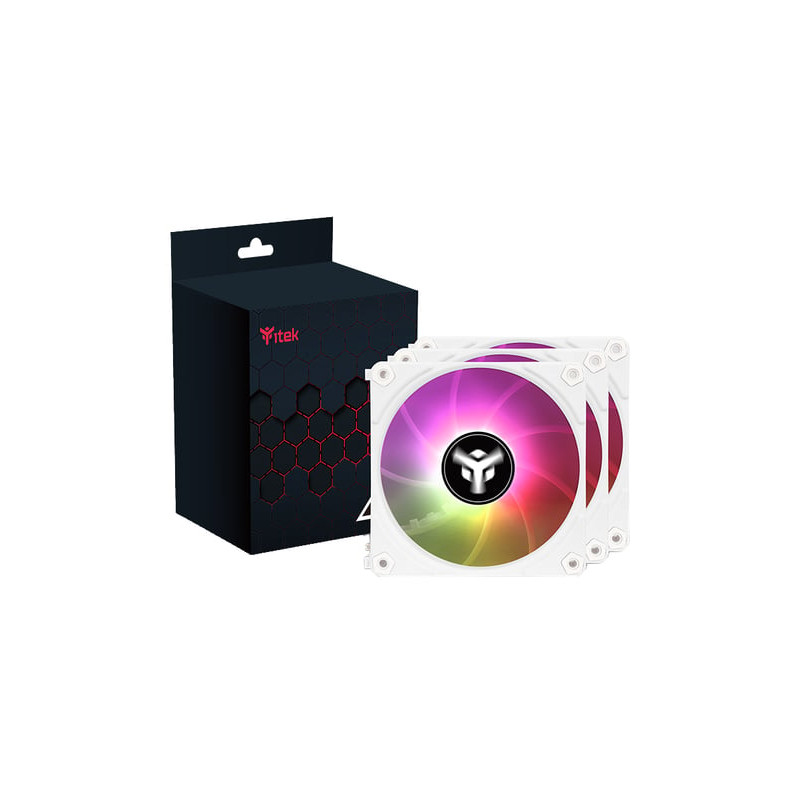 Ventole 120x120 itek uw12 argb bianco 3pz [itcfak3uw12w]