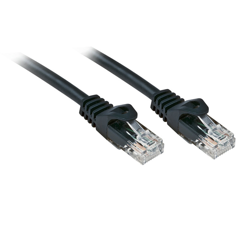 Cavo di rete lindy cat6 u/utp 3m basic nero [lindy48194]