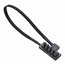 Cavo hub gelid fan 1x4-pin pwm per ventole nero