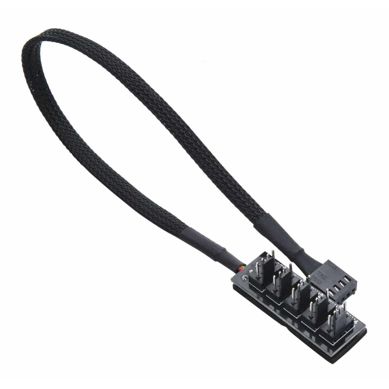 Cavo hub gelid fan 1x4-pin pwm per ventole nero