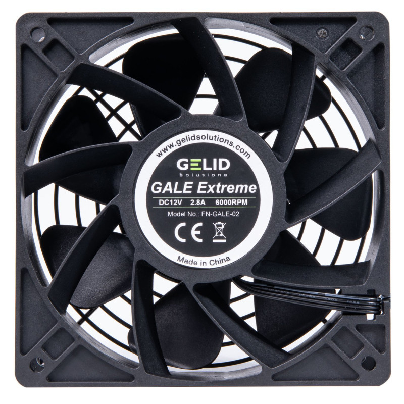 Ventola 120x120 gale extreme 12v/500-6000 rpm/nero