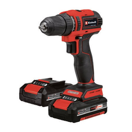 Trapano avvitatore einhell te-cd 18/40 li a batteria nero/rosso
