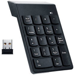 Tastierino numerico gembird per notebook/pc bluetooth 18 tasti nero