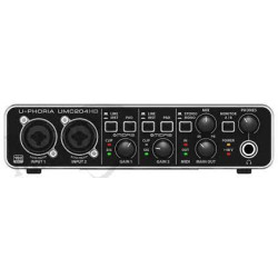 Scheda audio esterna behringer umc204hd umc 204hd 24-bit/192khz