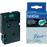 Nastro brother laminato autoadesivo 9mm/7.7m/verde/nero [tc791]