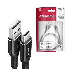 Cavo usb axagon tipo-a/c 1.5m nero [bucm-am15ab]