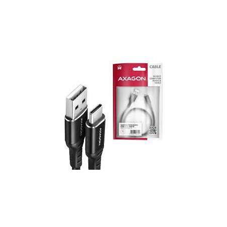 Cavo usb axagon tipo-a/c 1.5m nero [bucm-am15ab]