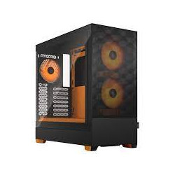 Case fractal design pop air rgb atx microatx mini-itx nero/arancione