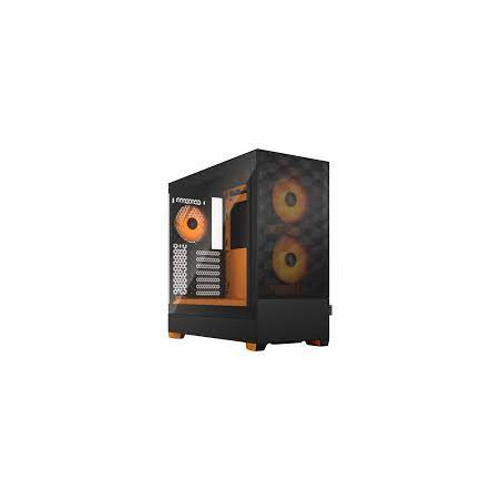 Case fractal design pop air rgb atx microatx mini-itx nero/arancione