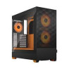 Case fractal design pop air rgb atx microatx mini-itx nero/arancione