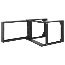 Armadio a muro 19'' open frame 2 montanti 6u/nero