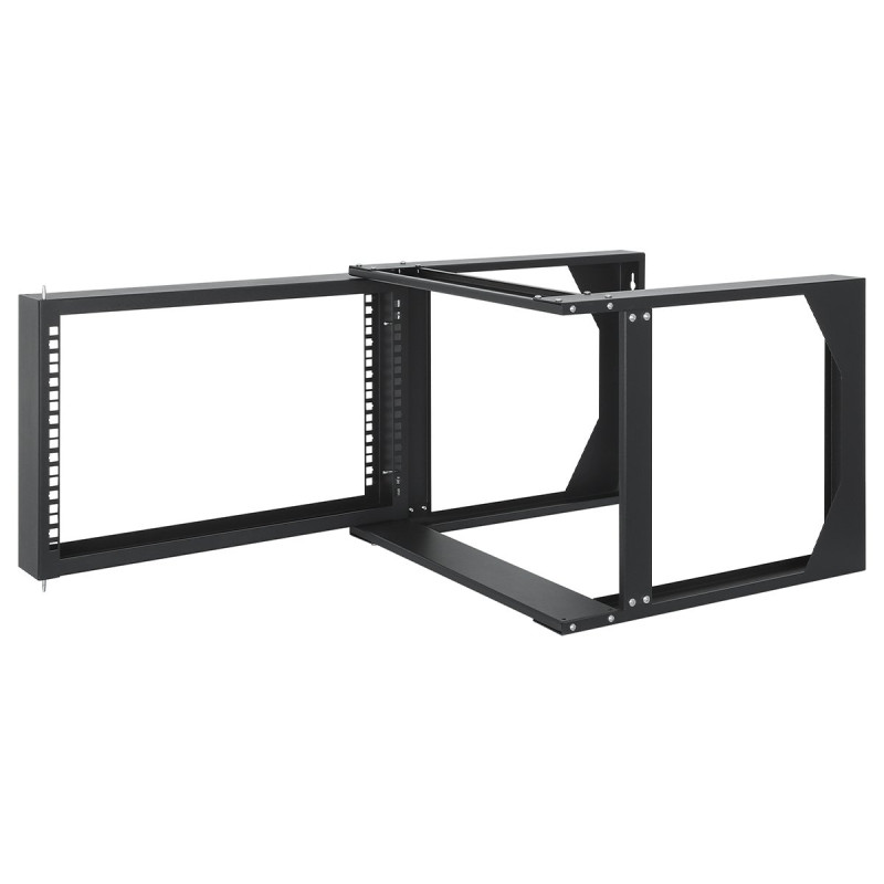 Armadio a muro 19'' open frame 2 montanti 6u/nero